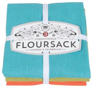 Tea Towels: Set of 3 - Blue, Cactus and Crush