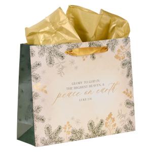 Gift Bag: Glory to God Green Pines Landscape