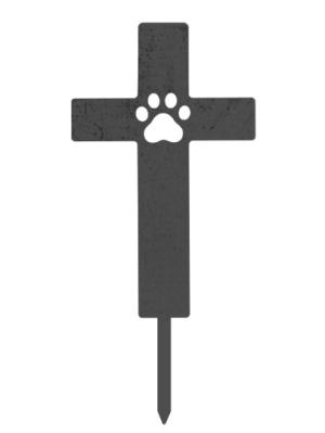 Steel Garden Art: Pet Memorial Cross