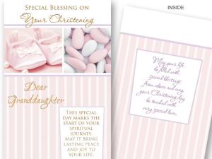 Card: Christening Granddaughter