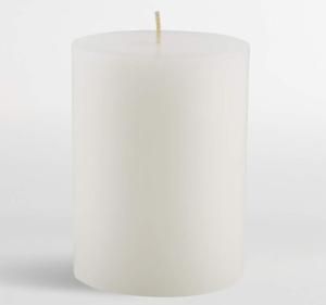 Candle: Pillar Flat Paraffin