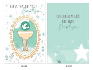 Card: Baptism Blessings Foiling