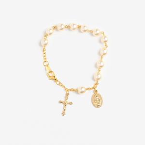 Rosary Bracelet: Pearl