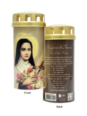 Candle: LED Devotional St Theresa