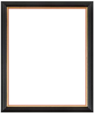 Picture Frame: Black and Gold A4