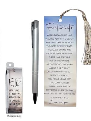 Bookmark & Pen Set: Footprints