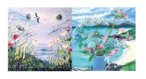 Notecards: Blank - Seascape Blooms 8 Pack