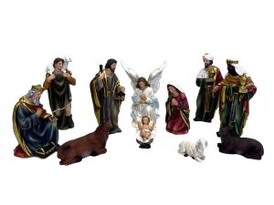 Nativity Set: 100mm 11 Pieces