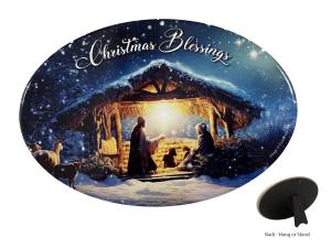 Plaque: Oval - Christmas Blessings