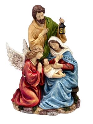 Nativity Scene: Holy Family with Angel