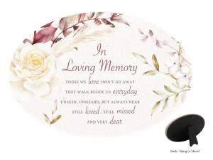 Plaque: In Loving Memory