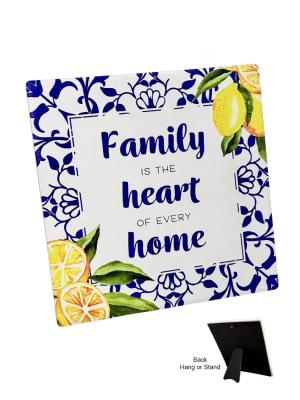 Plaque: Amalfi - Family Heart Home