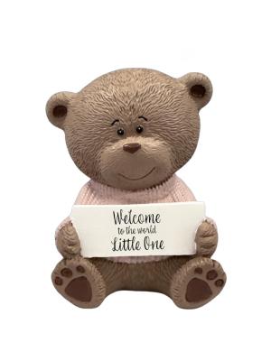 Teddy Bear Moments: Welcome Little One - Pink