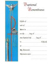 Certificate: Baptismal Remembrance (CEB269)