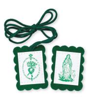 Scapular: Green With Leaflet (GE73003)