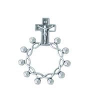 Rosary Ring: Silver Metal (RR113S)