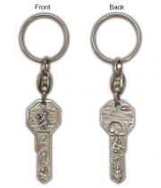 Keyring: St. Christopher Key Shape (KR1336)