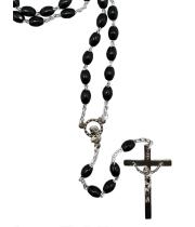 Rosary: Plastic Black (RO516K)