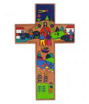 Cross: Wooden El Salvadorian Christ Community (TL115)