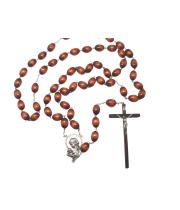 Rosary: Wall Wood Oval Beads (WROV21)