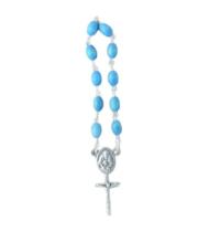 Rosary Ring: Wood Blue (RR4162B)