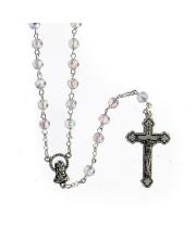 Rosary: Glass Crystal Aurora Borealis (RX326C)