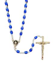 Rosary: Plastic Blue (RO632B)