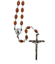 Rosary: Plastic Brown (RO632N)