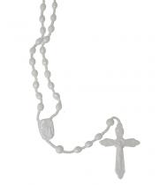 Rosary: Plastic Budget White (RO9827W)