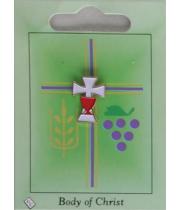 Lapel Pin: Communion/Cross/Chalice (LP51174)