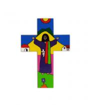 Cross: Wooden El Salvadorian Risen Christ (TL57)