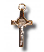 Crucifix: St Benedict Brass Boxed 35x20mm (CR3SB)