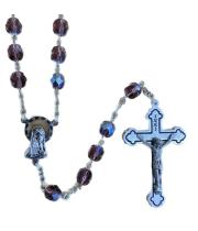 Rosary: Aurora Borealis Amethyst (RX907A)