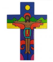 Cross: Wooden El Salvadorian Crucifix (TL23)