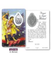 Laminated Card & Medal: St Michael (LC110)