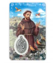 Laminated Card & Medal: St Francis (LC112)