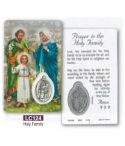 Laminated Card & Medal: Holy Family (LC124)