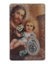 Laminated Card & Medal: St Joseph (LC103)