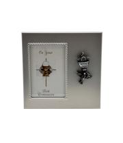 Photo Frame: Metal - Communion Silver (PL0473CB)