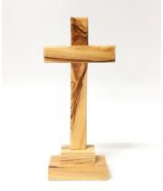 Cross: Standing Olive Wood 13.5cm (13B)