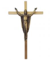 Crucifix: Resurrection Brass Bronze Corpus (BRS6R)