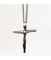 Necklace: Contemporary Pewter Cross (CRS1503)