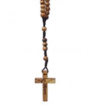 Rosary: Olive Wood on Cord from Bethlehem (75)