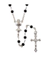 Rosary: First Holy Communion Black (COMM5B)