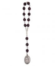 Chaplet: Divine Mercy/Crystal w ENG/SPA Prayer & Image (86C)