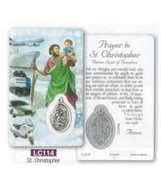 Laminated Card & Medal: St Christopher (LC114)