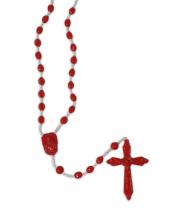 Rosary: Plastic Budget - Red (RO9827R)