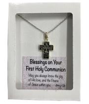 Necklace: Communion Blessing Cross on Chain Silver (PL00003)