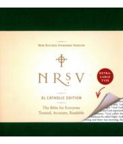 NRSV: Extra-Large Type Catholic Bible - Vinyl Green (9780061255779)