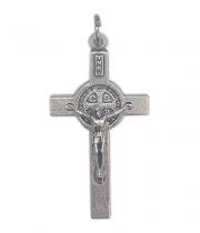 Crucifix: St Benedict Silver 40mm (CR06602)